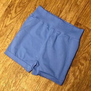 NWOT Free People Movement Blue Good Karma Running Shorts Size M/L
